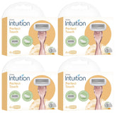 Schick Intuition Perfect Touch razor refills 4-pack for consistent daily shaving