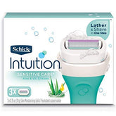 Schick Intuition blade refills with natural aloe for a smooth, moisturized shave