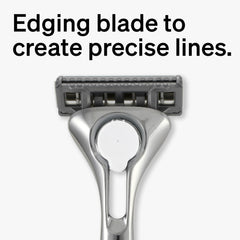 Schick Quattro Titanium refill pivoting head for maneuverability in hard-to-reach areas.
