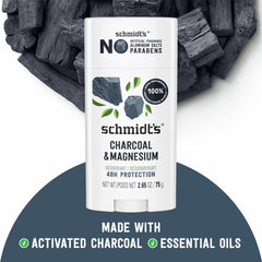 Schmidt's packaging box image underscoring vegan and cruelty-free credentials.