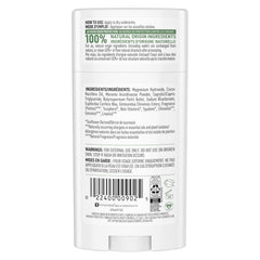 Schmidt's Fresh Cucumber deodorant stick being applied for odor protection
