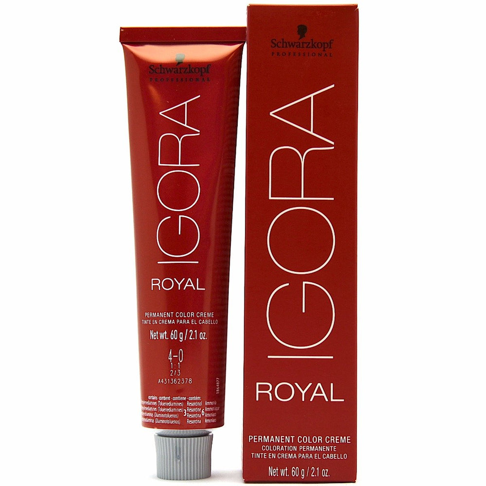 Schwarzkopf Igora Royal 6-88 color-cream-tube for long-lasting red-blonde results.