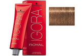 Schwarzkopf Igora Royal 7-65 bottle open reveals rich medium auburn gold tones.
