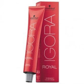 Schwarzkopf Igora Royal 8-77 tube delivers vibrant copper blonde for salon-like at-home color.