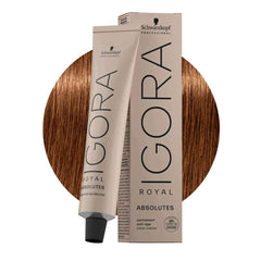 Schwarzkopf Igora Royal Absolutes 7-60 packaging showcases premium color options.