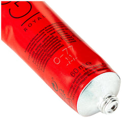 Schwarzkopf IGORA Royal color creme 0-77 shade swatch on foil for accurate color selection