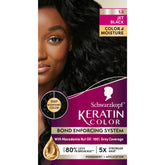 Schwarzkopf Keratin Color box shows the professional dye kit for rich, multi-dimensional color.