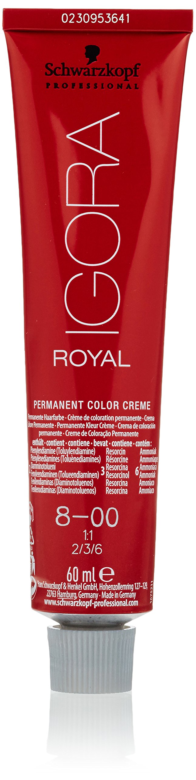 Schwarzkopf ROYAL IGORA 8-00 bottle pour enables precise, even application for full coverage