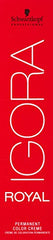 Schwarzkopf Royal Igora Matt Ash 8-11 color swatches showing rich shade options.
