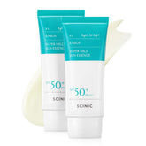 SCINIC Enjoy Super Mild Sun Essence packaging highlights travel-friendly 50ml bottle