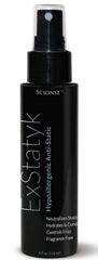SCIONSE ExStatyk bottle pour shows anti-static mist for flyaways.