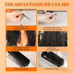 Sdferlin Burmese curly bundles 20-inch sew-in-ready view highlights volume