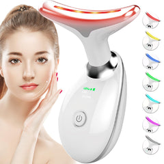 SDKWDH red-light therapy face-neck device in glossy white for at-home care