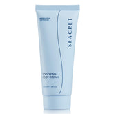 SEACRET Minerals Foot Cream jar close-up showing silky hydration for soft feet.