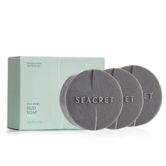 SEACRET Minerals Mud Soap Bar in gift box delivers spa-like cleansing.