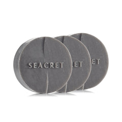 SEACRET mud soap bar unscented lather cleanses daily facial skin.