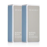 SEACRET Minerals professional nail buffing block front view for smooth, polished nails.