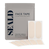 SEALD Face Tape Smoothing Strips packaging showing a 60-patch box