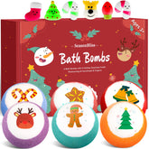 SeasonBliss Christmas Bath Bombs gift-pack front, ideal for festive gifting.