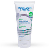 Seaweed Bath Co. Detox Body Scrub bottle with rosemary mint offering refreshing exfoliation