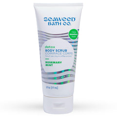 Seaweed Bath Co. Detox Body Scrub bottle with rosemary mint offering refreshing exfoliation