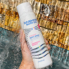 Seaweed Bath Co Energize Body Wash pump—easy daily use during shower