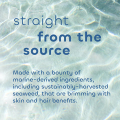 The Seaweed Bath Co. Gentle Shampoo foamy lather demonstrates gentle cleanse for all hair types.