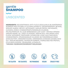 The Seaweed Bath Co. Gentle Shampoo pump bottle enabling easy daily use for sensitive scalps.