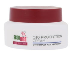 SEBAMED face cream Q10 protection jar showing rich texture for daily hydration and anti-aging support.