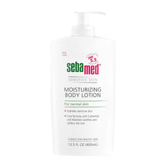 SEBAMED Moisturizing Body Lotion pump close-up for everyday gentle hydration.