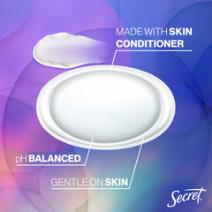 Secret Fresh 72hr odor protection highlight emphasizes long-lasting defense