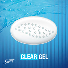 Secret odor protection coverage graphic emphasizing long-lasting freshness