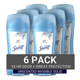 Secret Original Unscented Invisible Solid bottle delivering dry, long-lasting protection