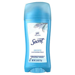 Secret Original Unscented Invisible Solid glide application showing residue-free protection