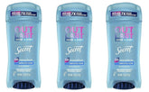 Secret Outlast Clear Gel 3-pack front view shows long-lasting odor protection.