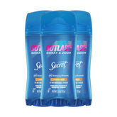 Secret Outlast bottle-application delivers long-lasting freshness for busy, active days.