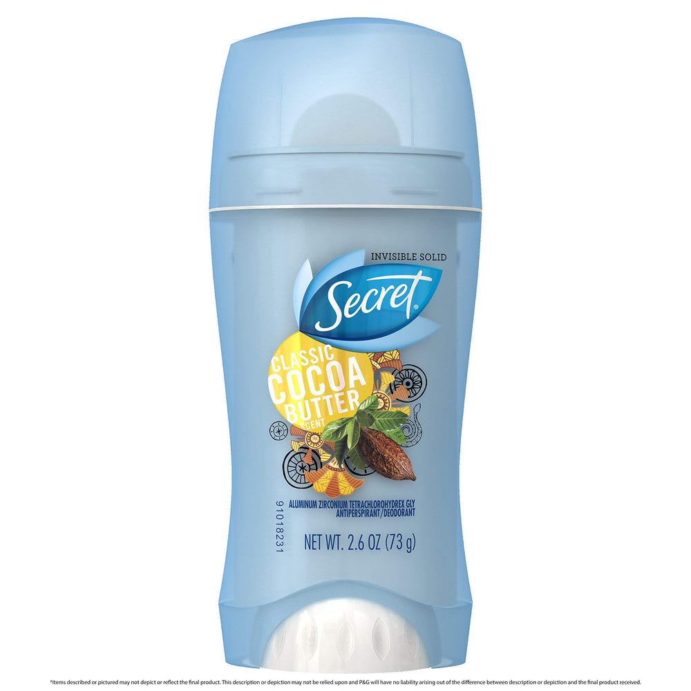 Secret Scent Expressions Classic Cocoa Butter invisible solid deodorant pack-3 for all-day freshness
