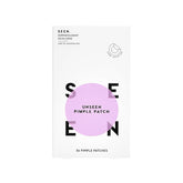 SEEN UNSEEN Pimple Patch packaging, discreet blemish protection for on-the-go skincare.