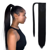 SEIKEA clip-in ponytail extension in black adds instant volume for daily style.