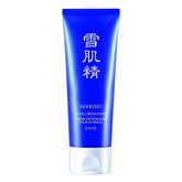 SEKKISEI Facial Cream Wash pours a silky foam for gentle cleansing.