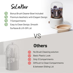 Selanoir elegant vanity storage solution adds a touch of sophistication to any vanity.