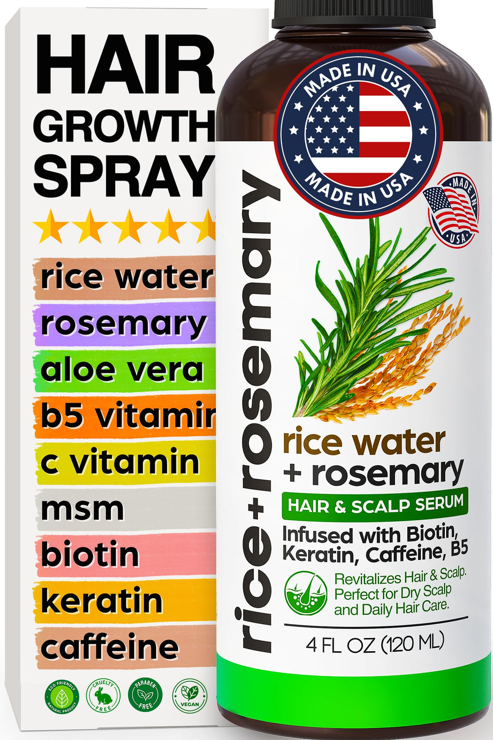 SELFWISE fermented rice water spray bottle delivers deeper scalp nourishment for healthier-looking hair.