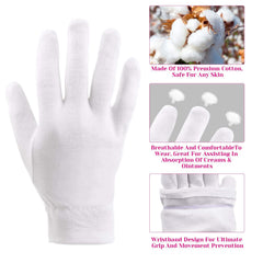 Selizo dry hands eczema-use gloves offer soothing wear for sensitive skin.