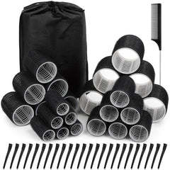 Selizo hair rollers four sizes jumbo to small for customizable curls and waves