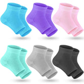 Selizo heel moisturizing socks open-toe pack shown providing breathable comfort for dry feet.