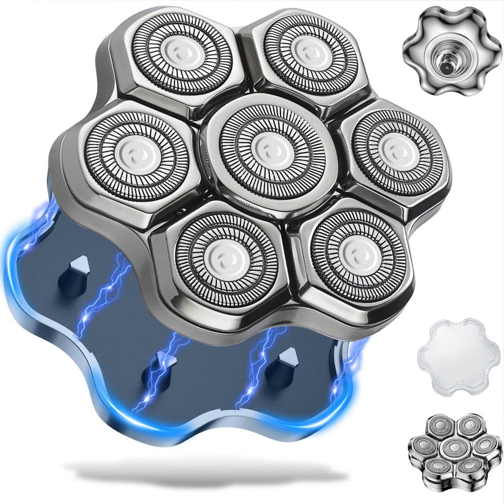 Seminhoof 7msilver magnetic head demonstrates quick magnetic attachment for fast replacement.