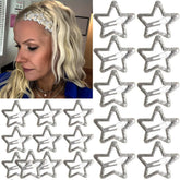 Seneeel Star Hair Clip 1.22-inch close-up shows sparkling finish and secure grip.