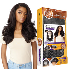 Sensationnel Curls KinksandCo Kinkyedges Wig 20inch lace-front model for natural movement