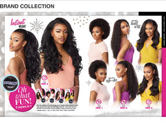 Sensationnel Instant Weave Half Wig shows adjustable cap for secure, comfortable wear.