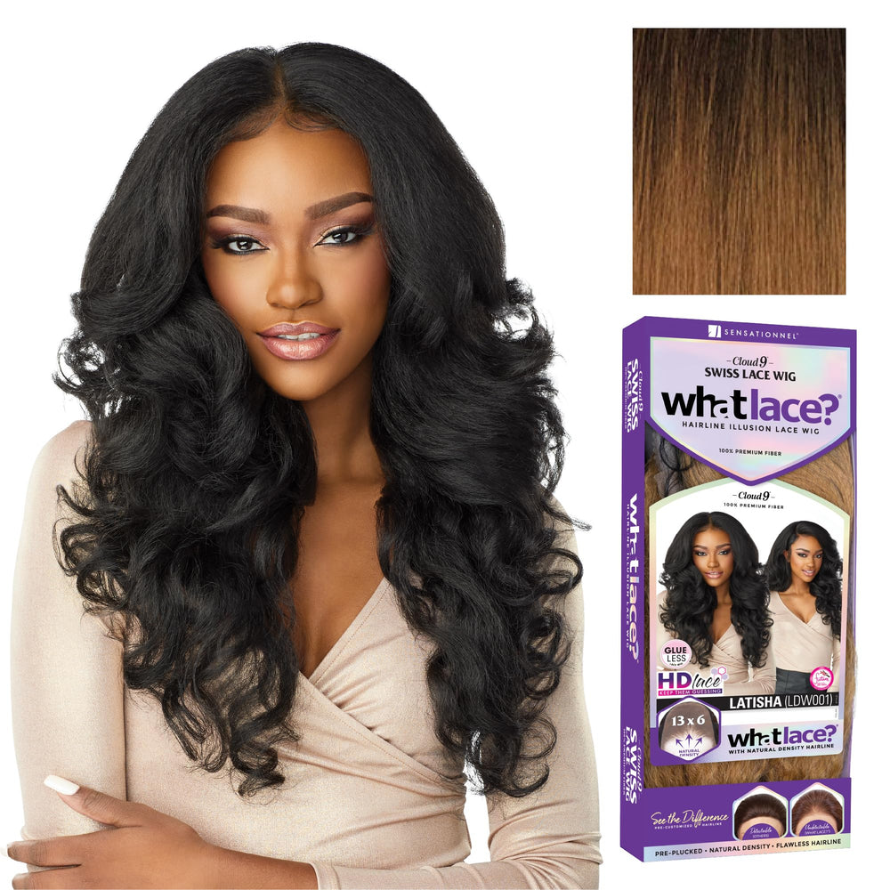 Sensationnel What Lace 13x6 front view highlights natural density and preplucked hairline for seamless DIY wear.